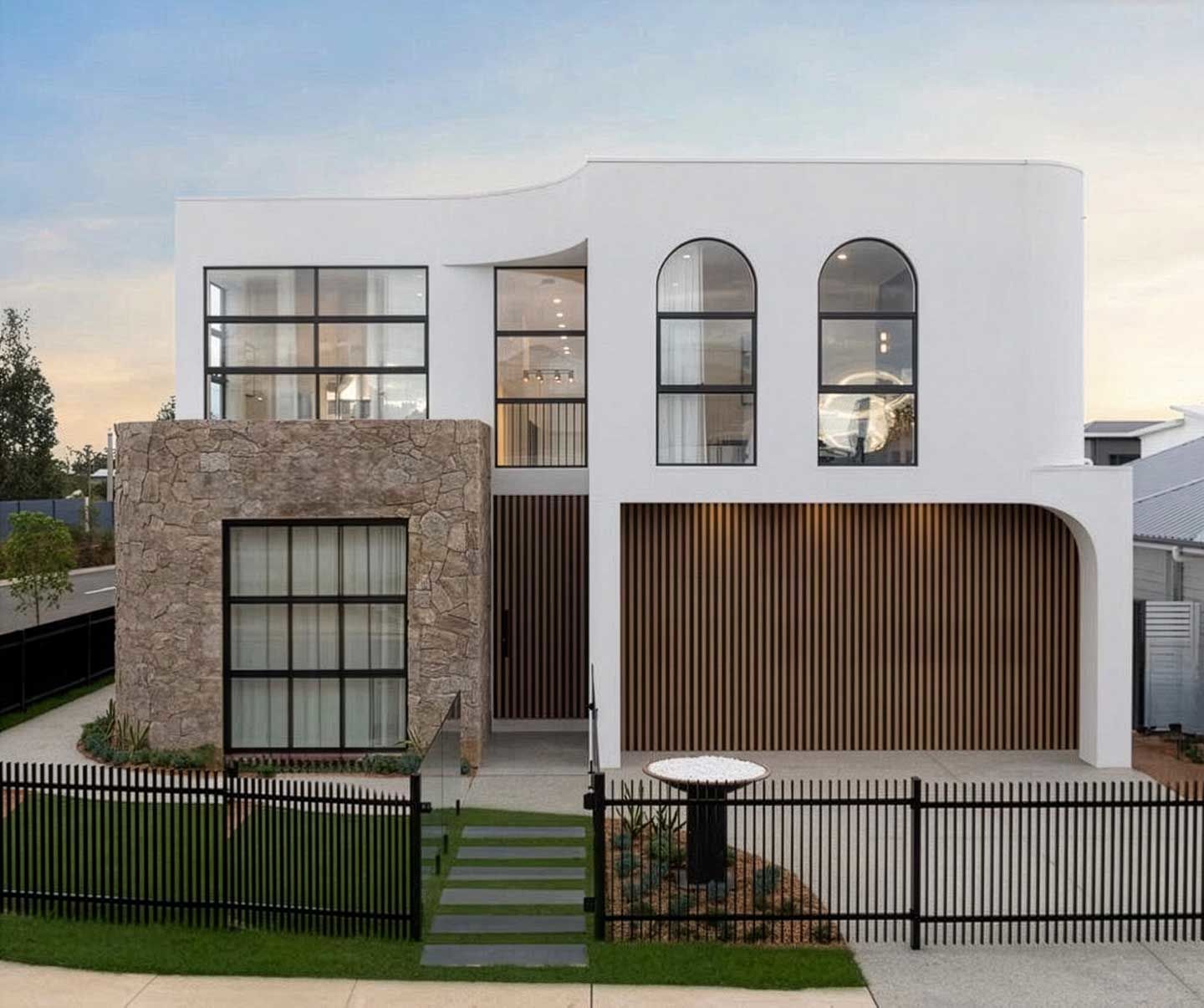 Modern Mediterranean - Palm Springs style Orangeboard foam clad home